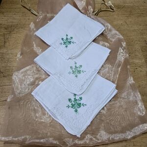 Irish Linen Stores Shamrock Ladies Handkerchiefs